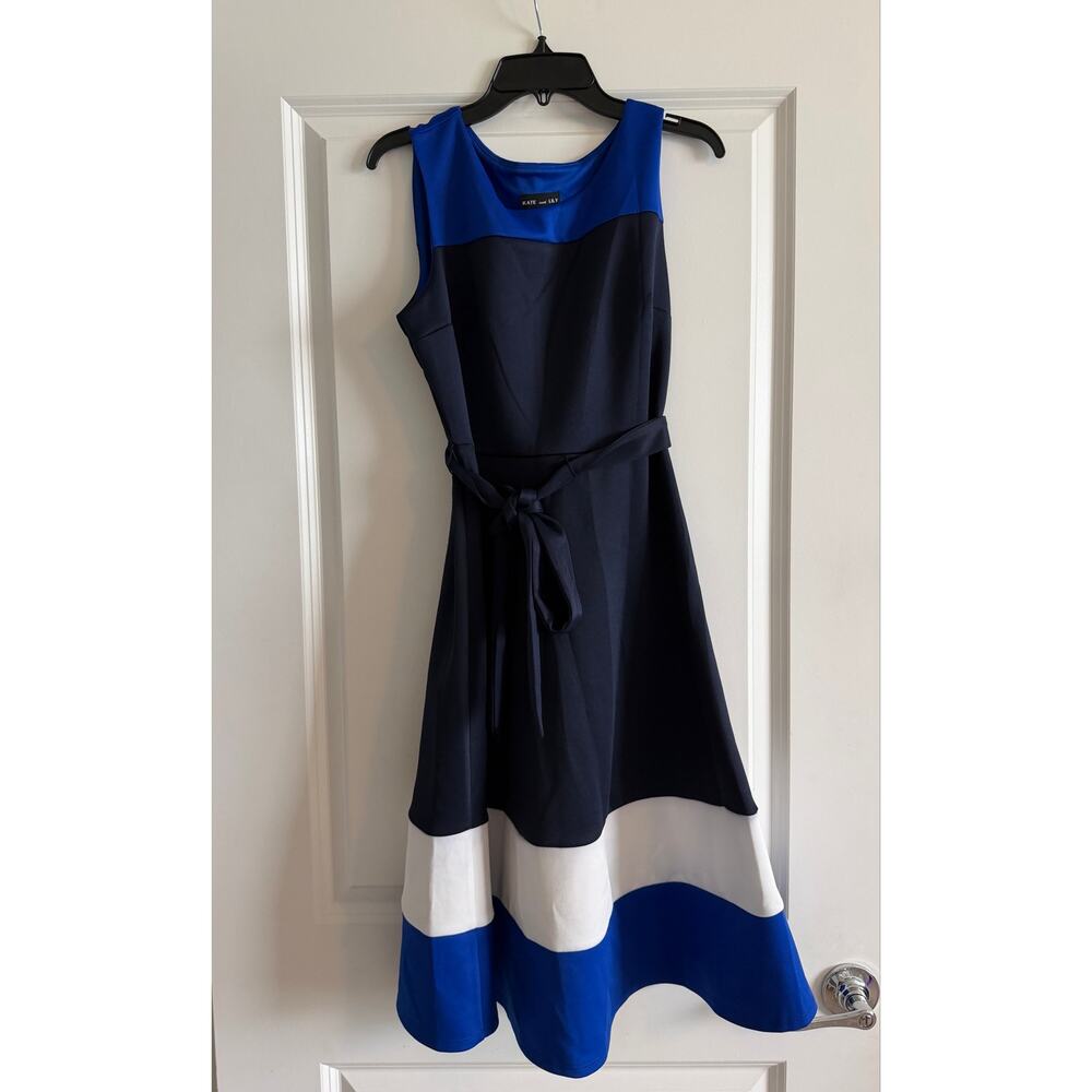 Kate & Lily Blue A-Line Dress women’s Size 6